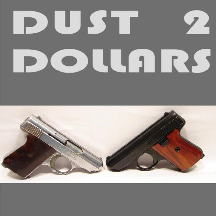 Jennings Bryco Pistols..... Two J22 Guns Nickel Used...Blue Is New In